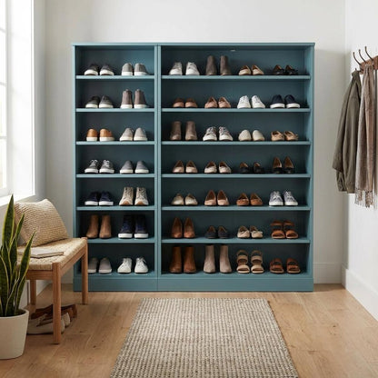 Aqua 30 Solid WoodShoe Storage Cabinet HomeRoots