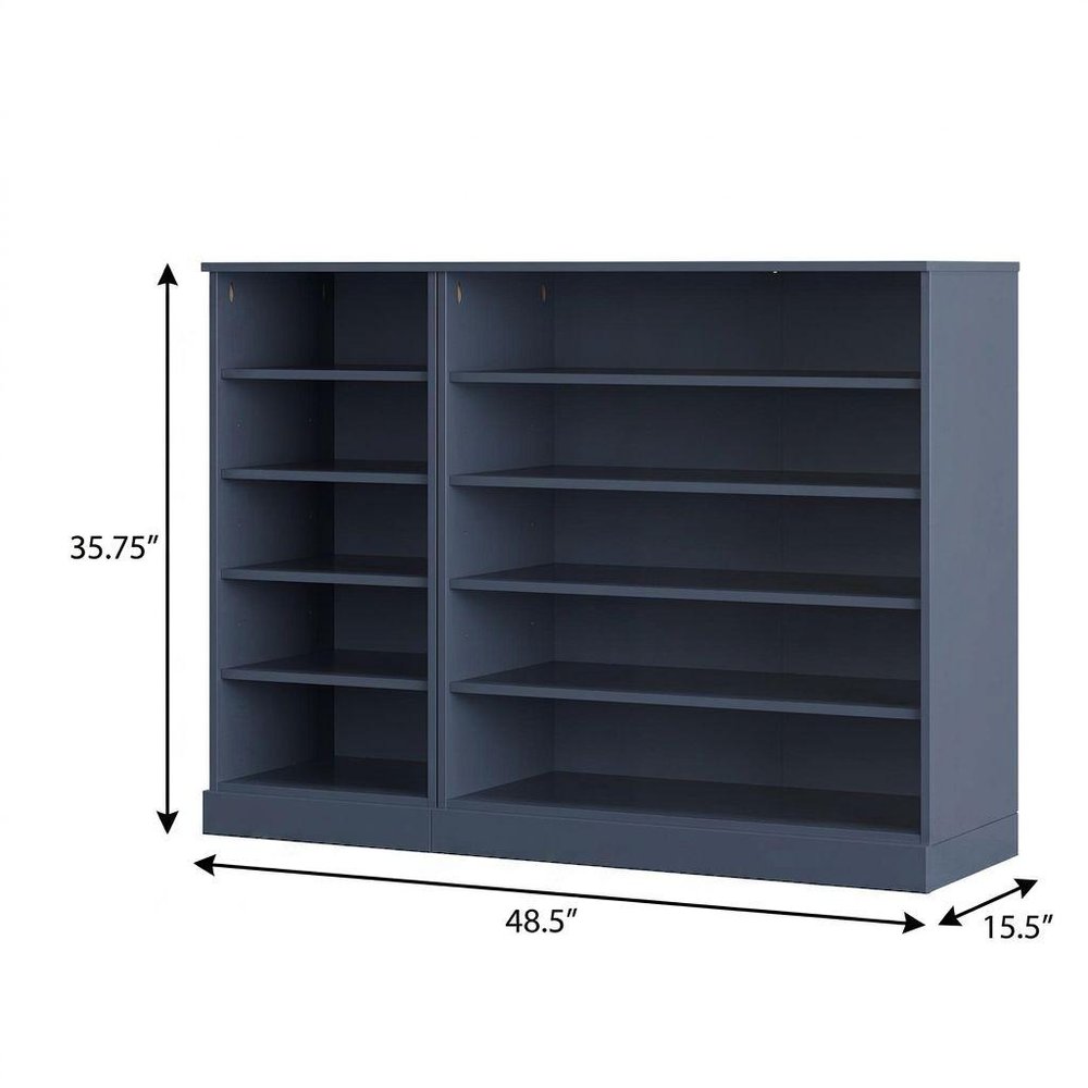 French Blue 30 Solid WoodShoe Storage Cabinet — view 1