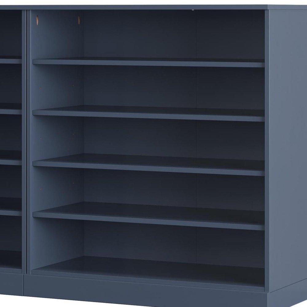 French Blue 30 Solid WoodShoe Storage Cabinet — view 3
