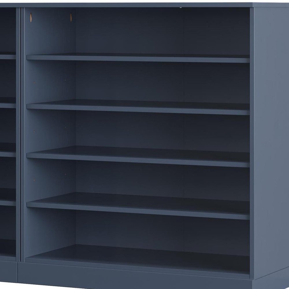 French Blue 30 Solid WoodShoe Storage Cabinet — view 4