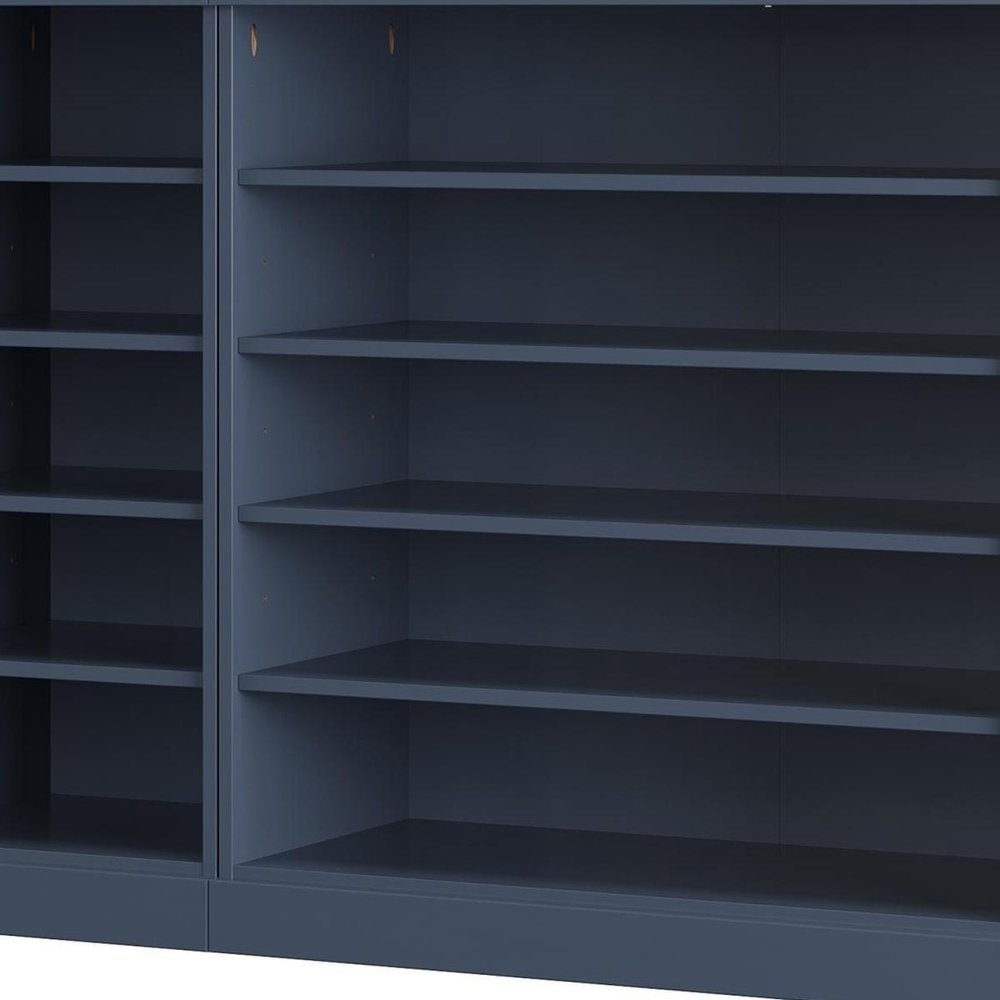 French Blue 30 Solid WoodShoe Storage Cabinet