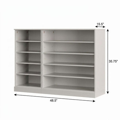 Off White 30 Solid WoodShoe Storage Cabinet HomeRoots