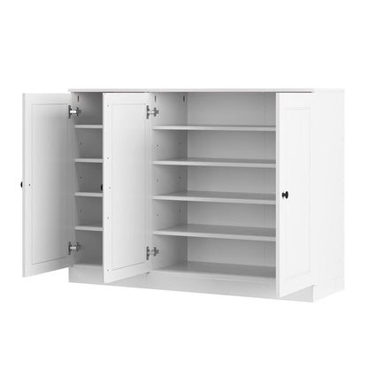 White 30 Solid WoodShoe Storage Cabinet