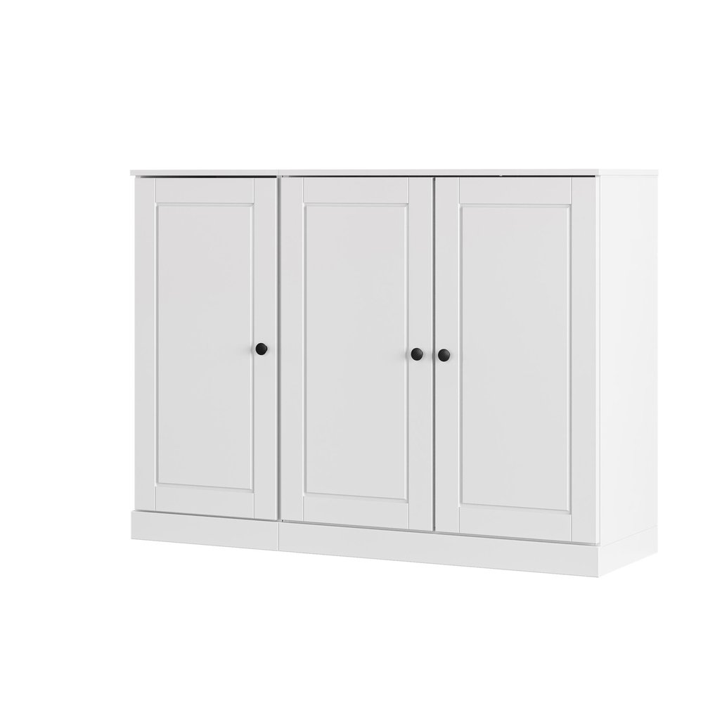 White 30 Solid WoodShoe Storage Cabinet — view 4