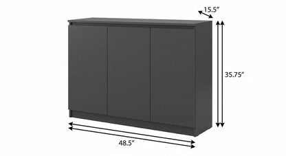 Gray 30 Solid WoodShoe Storage Cabinet HomeRoots