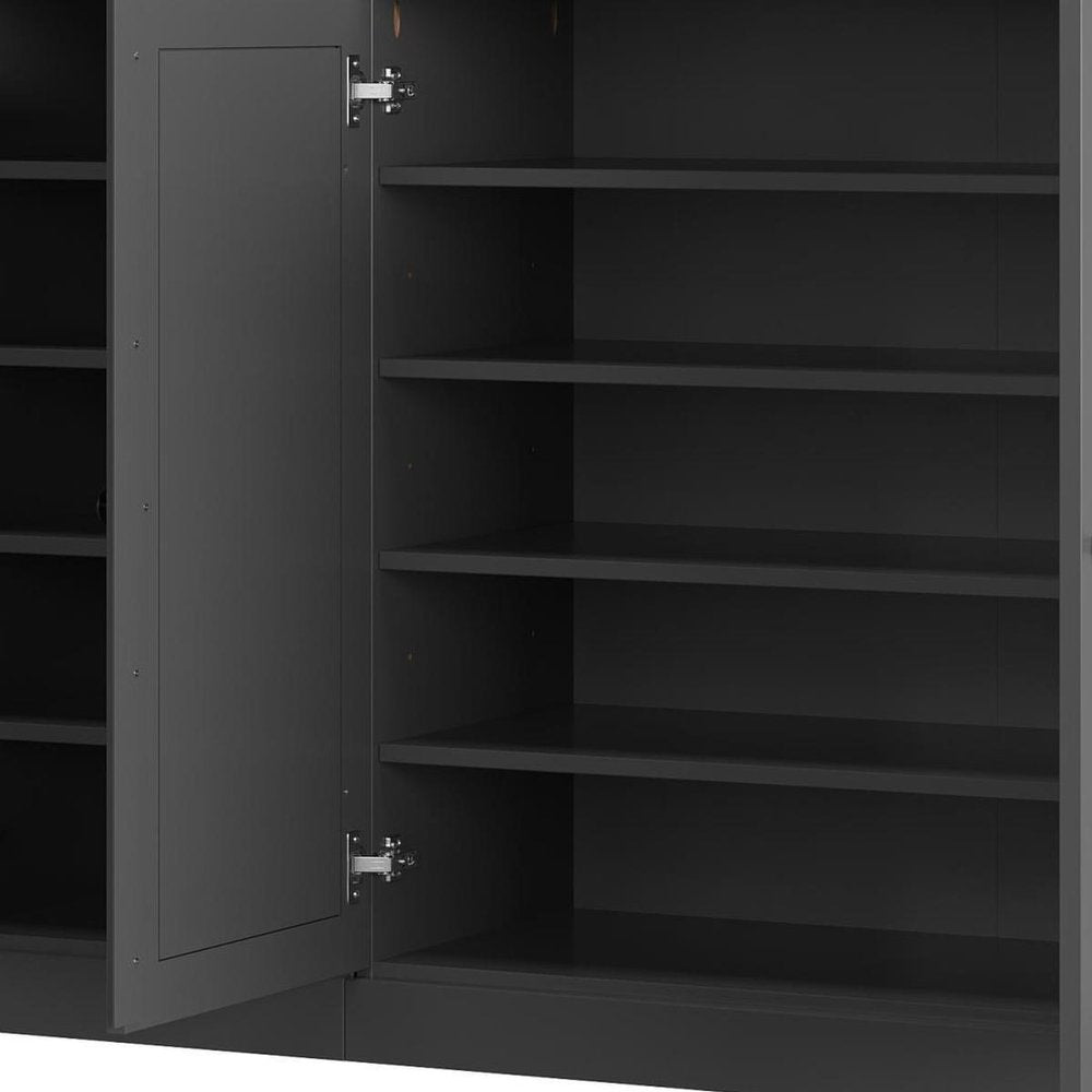 Gray 30 Solid WoodShoe Storage Cabinet HomeRoots