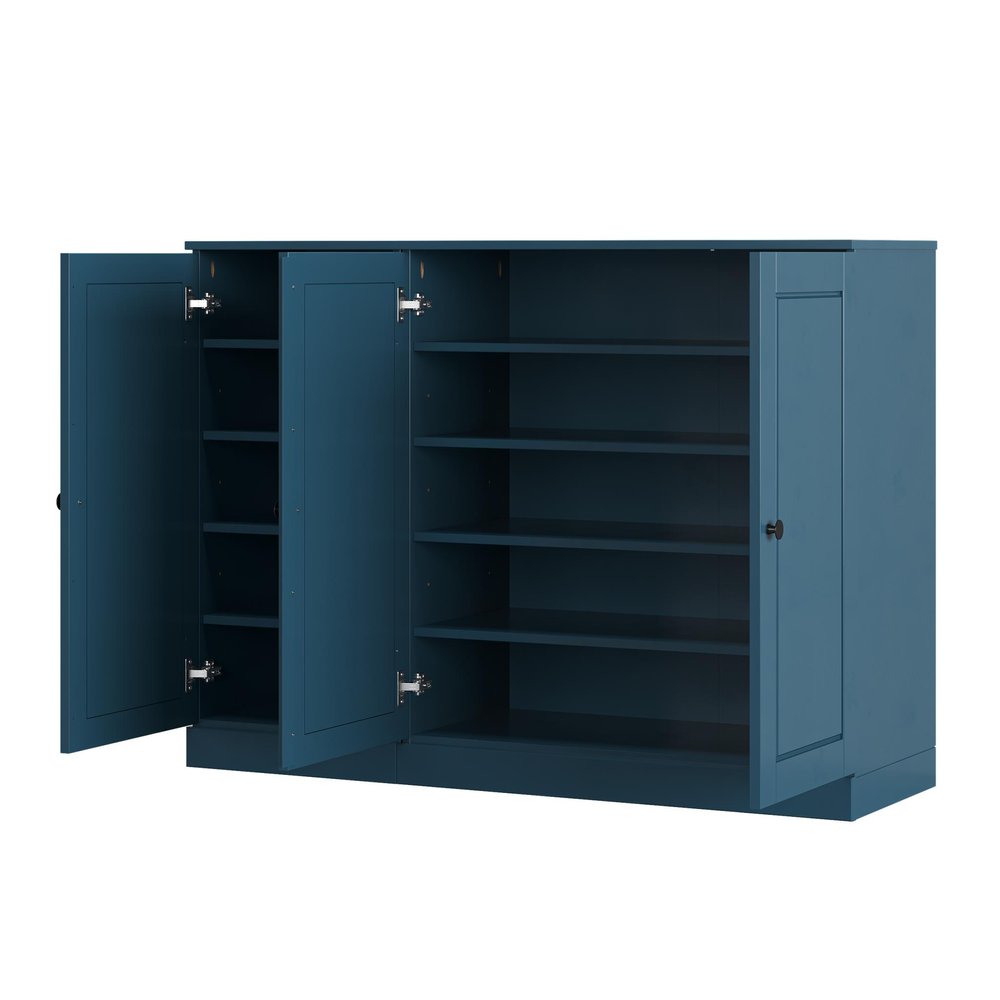 Teal Blue 30 Solid WoodShoe Storage Cabinet HomeRoots