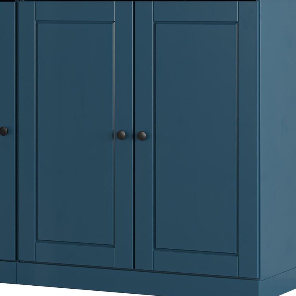 Teal Blue 30 Solid WoodShoe Storage Cabinet HomeRoots
