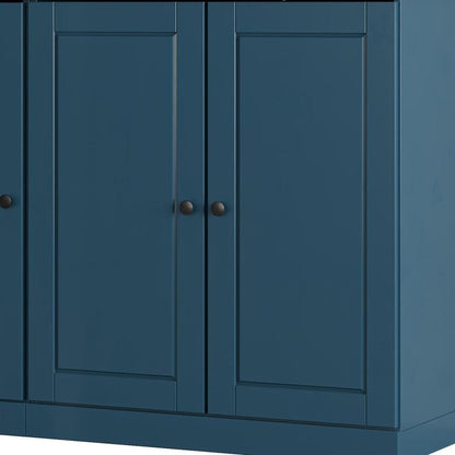 Teal Blue 30 Solid WoodShoe Storage Cabinet HomeRoots