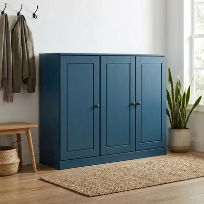 Teal Blue 30 Solid WoodShoe Storage Cabinet HomeRoots
