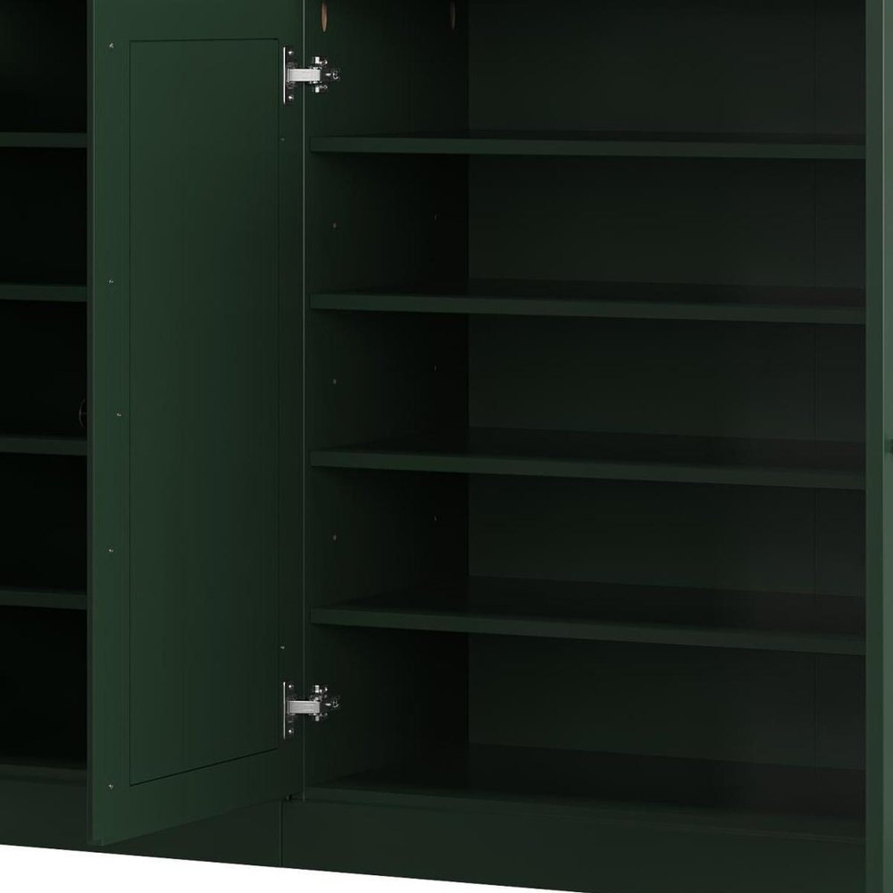 Green 30 Solid WoodShoe Storage Cabinet HomeRoots