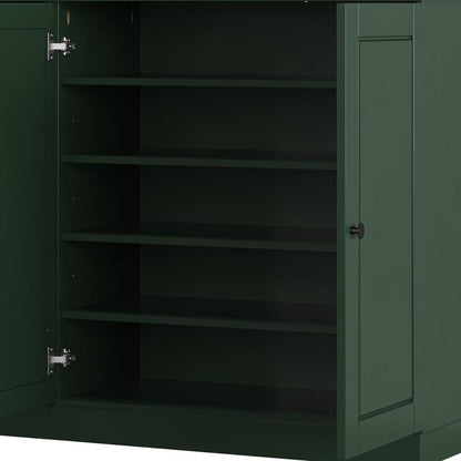 Green 30 Solid WoodShoe Storage Cabinet