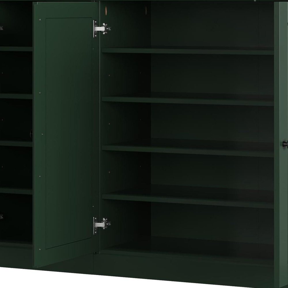 Green 30 Solid WoodShoe Storage Cabinet — view 6