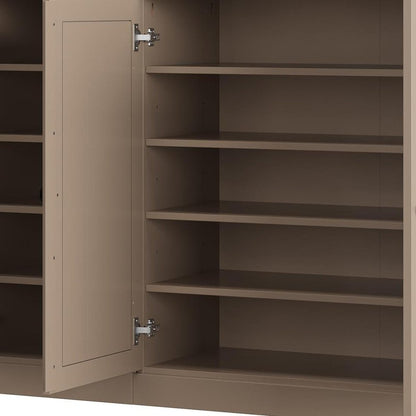 Beige 30 Solid WoodShoe Storage Cabinet HomeRoots