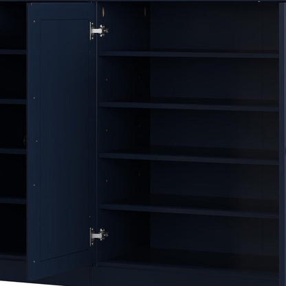 Navy Blue 30 Solid WoodShoe Storage Cabinet HomeRoots