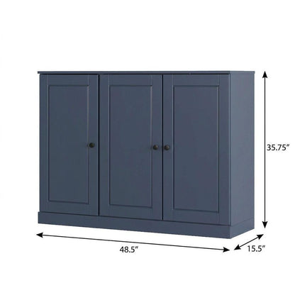 French Blue 30 Solid WoodShoe Storage Cabinet HomeRoots