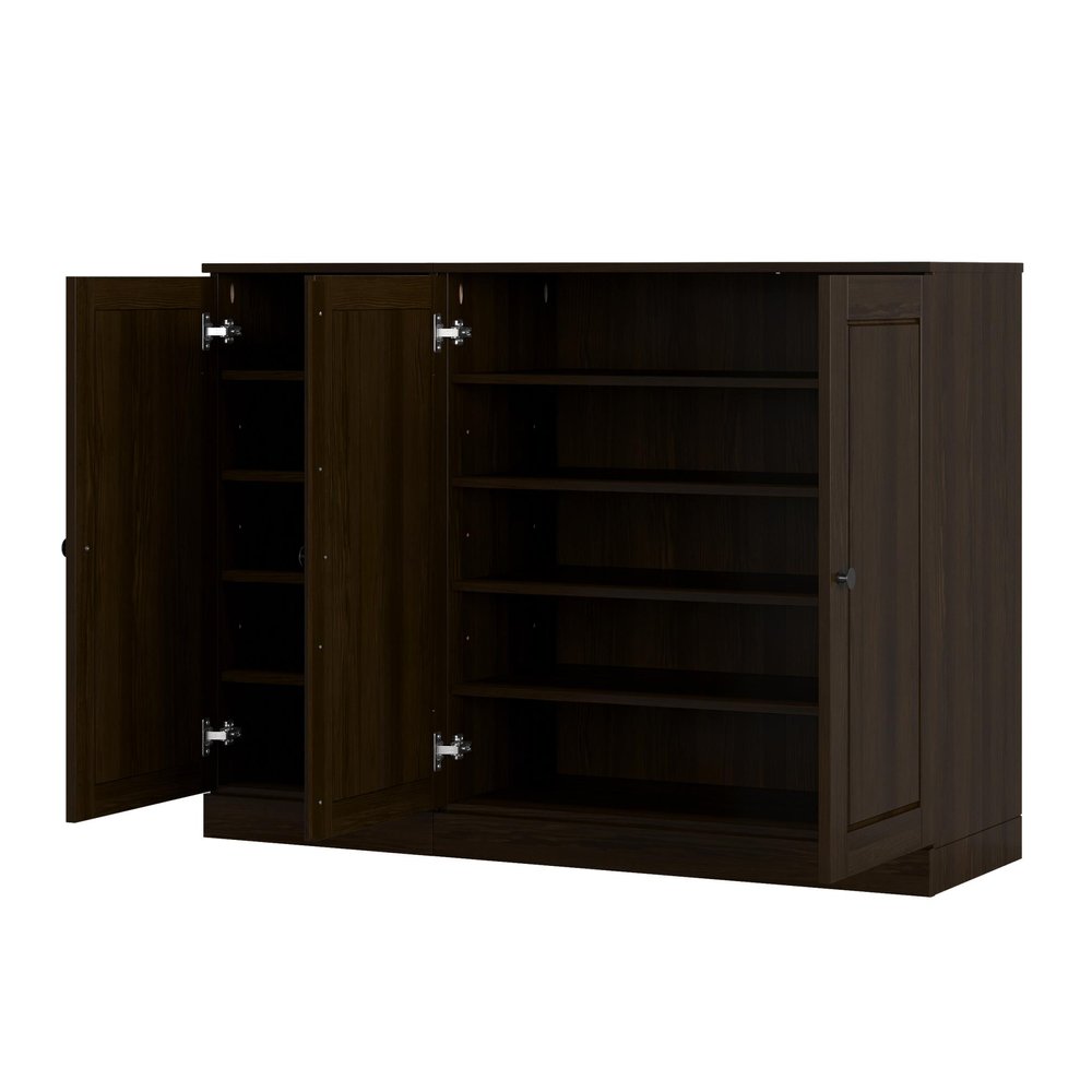 Espresso 30 Solid WoodShoe Storage Cabinet