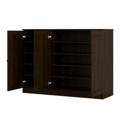 Espresso 30 Solid WoodShoe Storage Cabinet HomeRoots