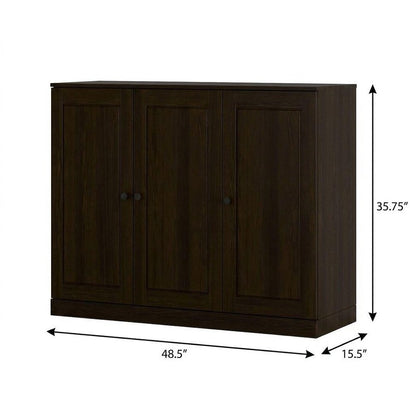 Espresso 30 Solid WoodShoe Storage Cabinet