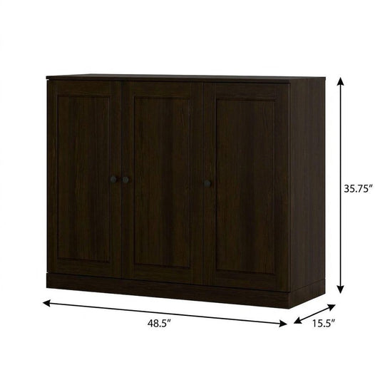 Espresso 30 Solid WoodShoe Storage Cabinet
