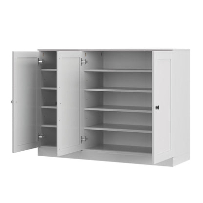 White 30 Solid WoodShoe Storage Cabinet HomeRoots