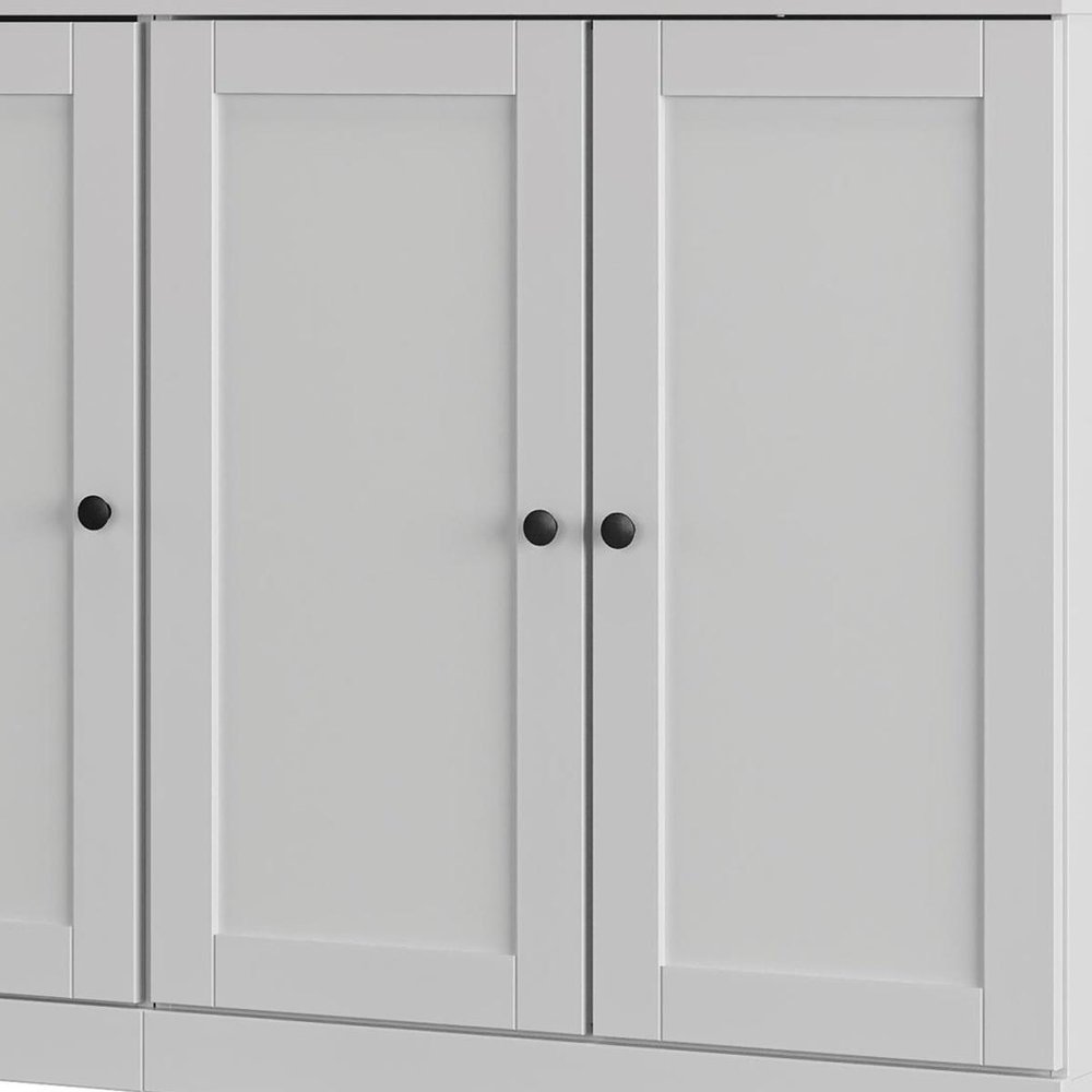 White 30 Solid WoodShoe Storage Cabinet — view 4