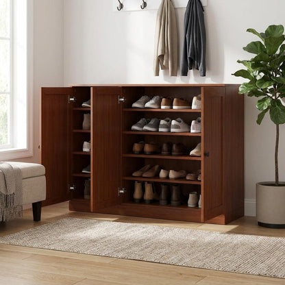 Coffee 30 Solid WoodShoe Storage Cabinet HomeRoots