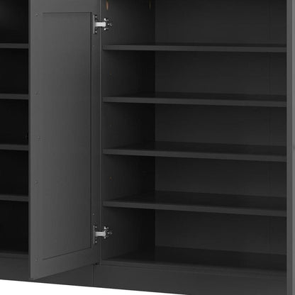 Gray 30 Solid WoodShoe Storage Cabinet HomeRoots