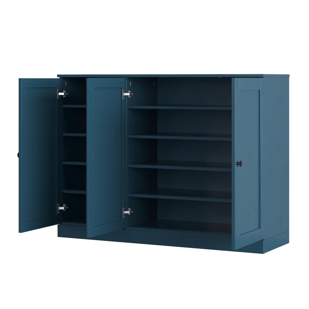 Teal Blue 30 Solid WoodShoe Storage Cabinet HomeRoots
