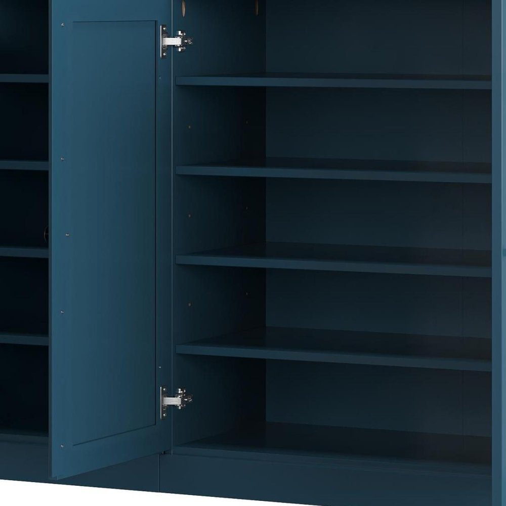 Teal Blue 30 Solid WoodShoe Storage Cabinet HomeRoots