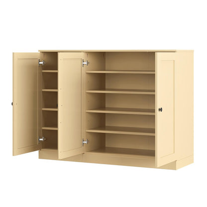 Yellow 30 Solid WoodShoe Storage Cabinet