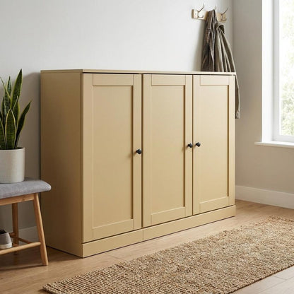 Yellow 30 Solid WoodShoe Storage Cabinet