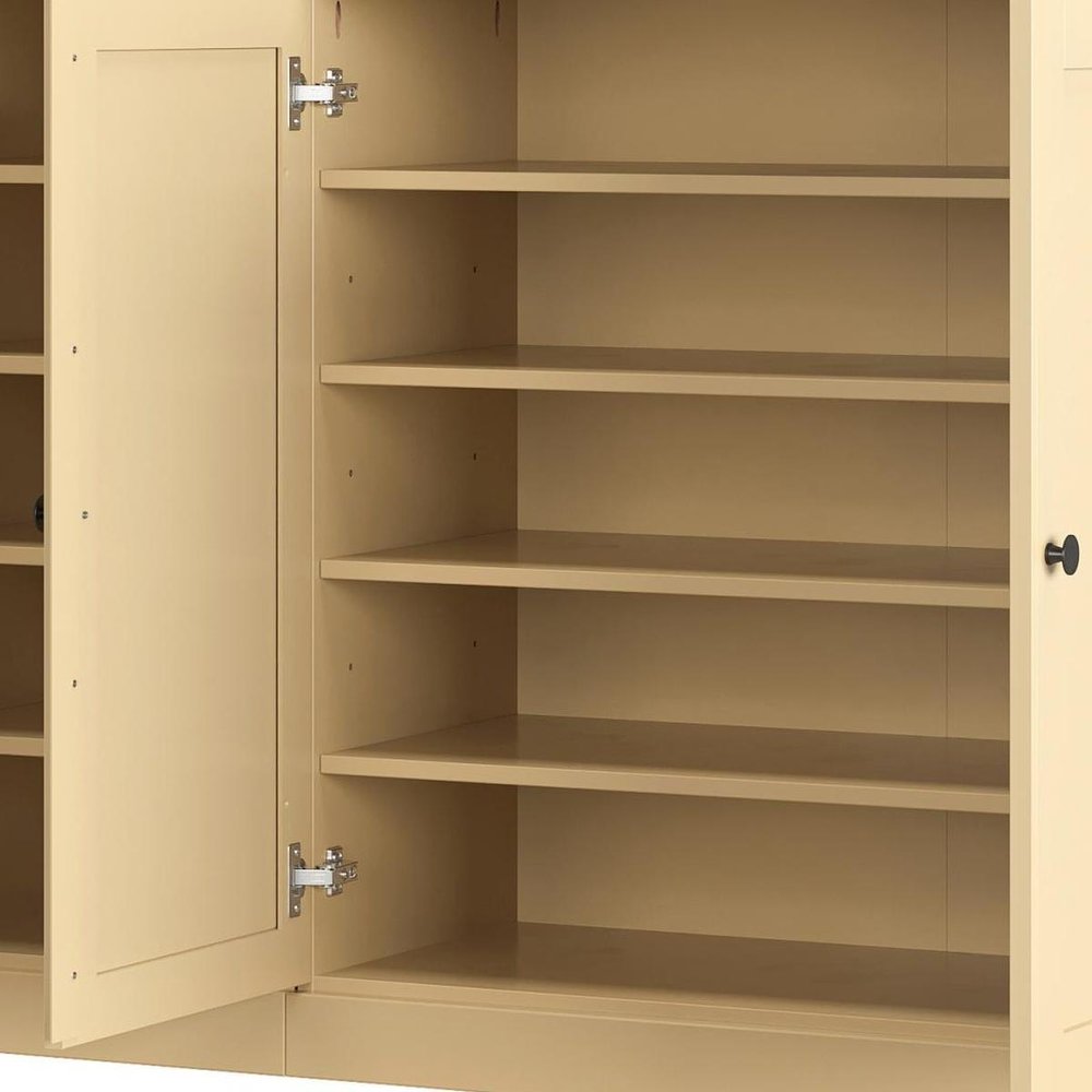 Yellow 30 Solid WoodShoe Storage Cabinet — view 5