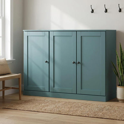 Aqua 30 Solid WoodShoe Storage Cabinet HomeRoots