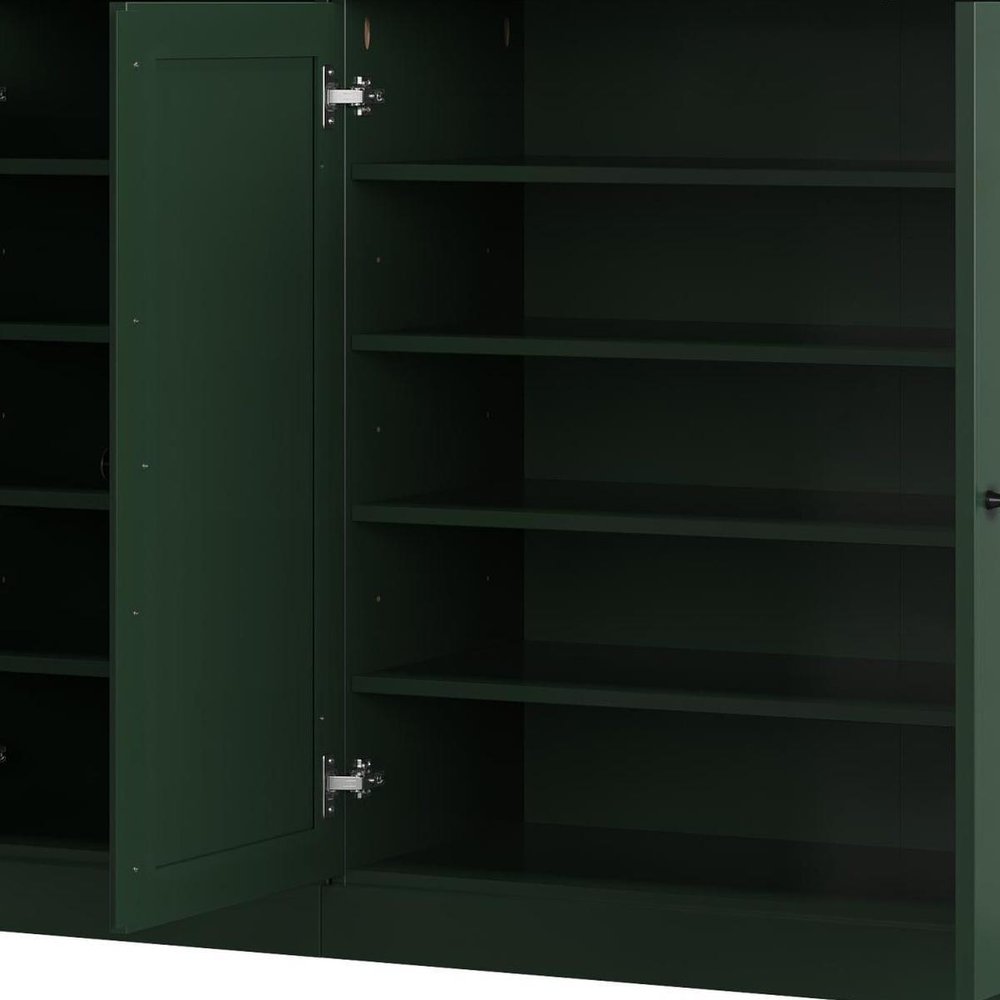 Green 30 Solid WoodShoe Storage Cabinet