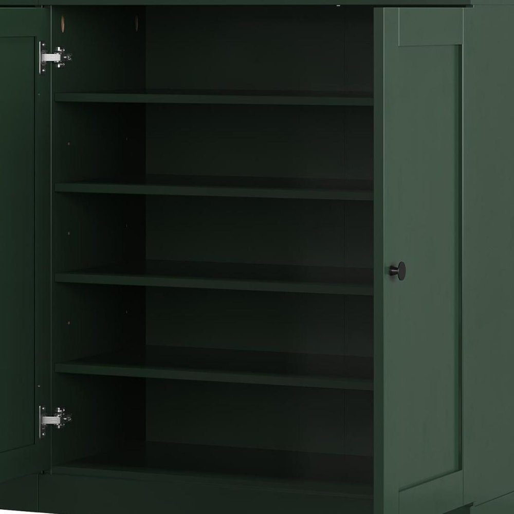 Green 30 Solid WoodShoe Storage Cabinet — view 6