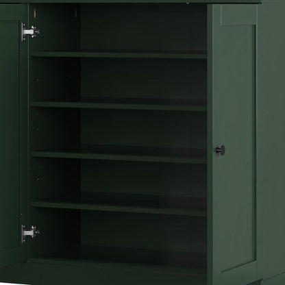 Green 30 Solid WoodShoe Storage Cabinet
