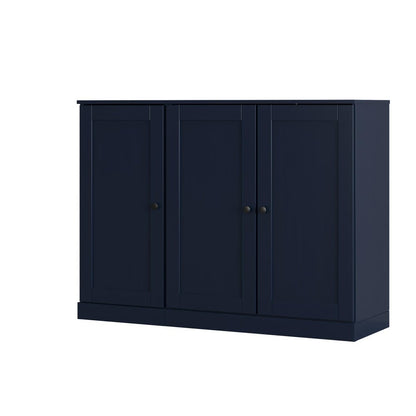 Navy Blue 30 Solid WoodShoe Storage Cabinet HomeRoots