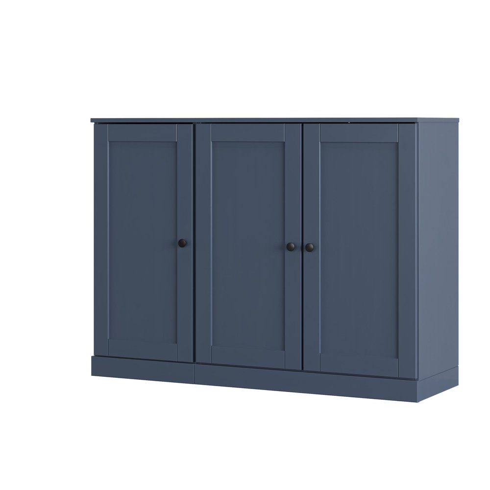 French Blue 30 Solid WoodShoe Storage Cabinet — view 1