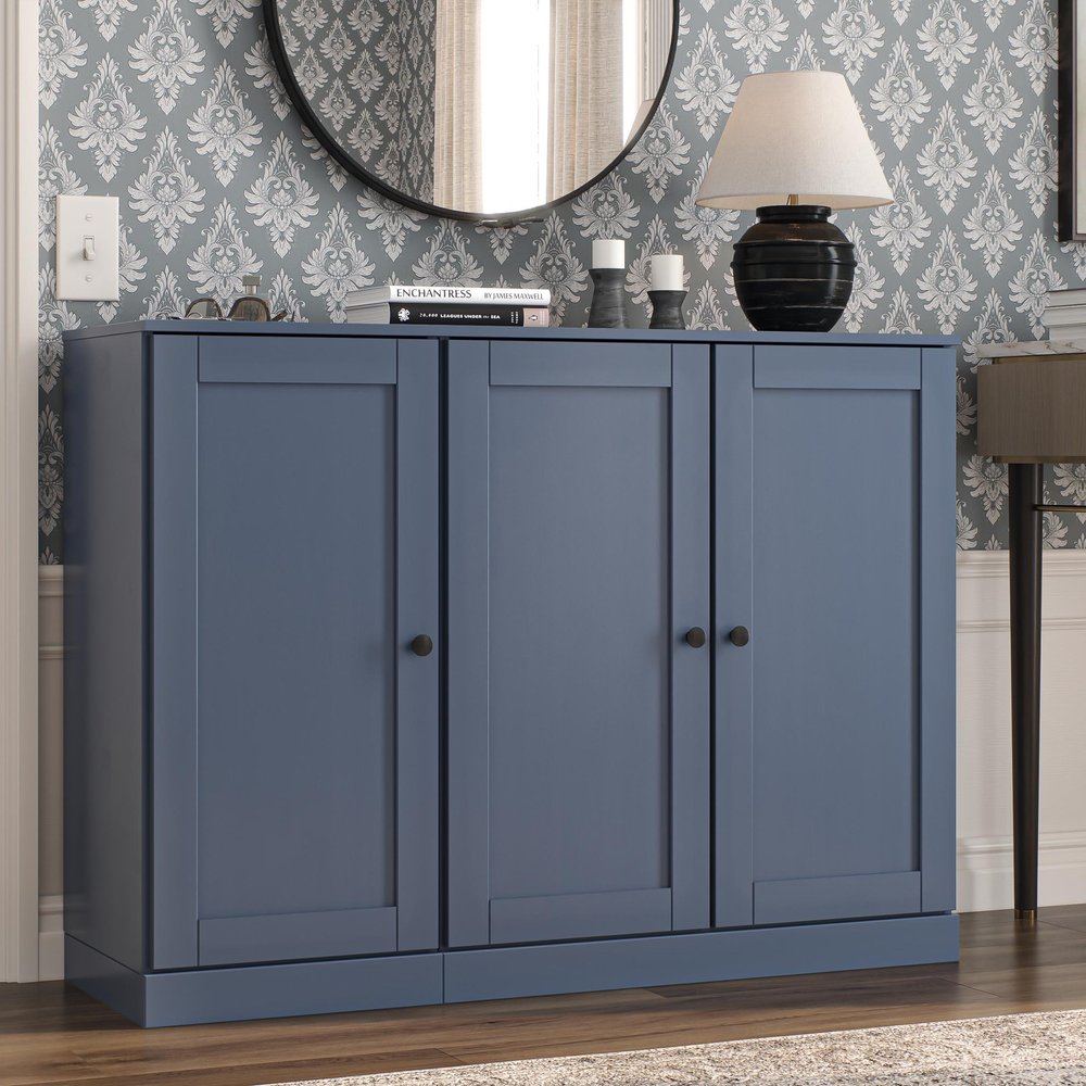 French Blue 30 Solid WoodShoe Storage Cabinet HomeRoots