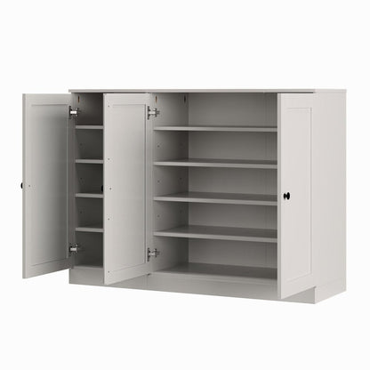 Off White 30 Solid WoodShoe Storage Cabinet HomeRoots