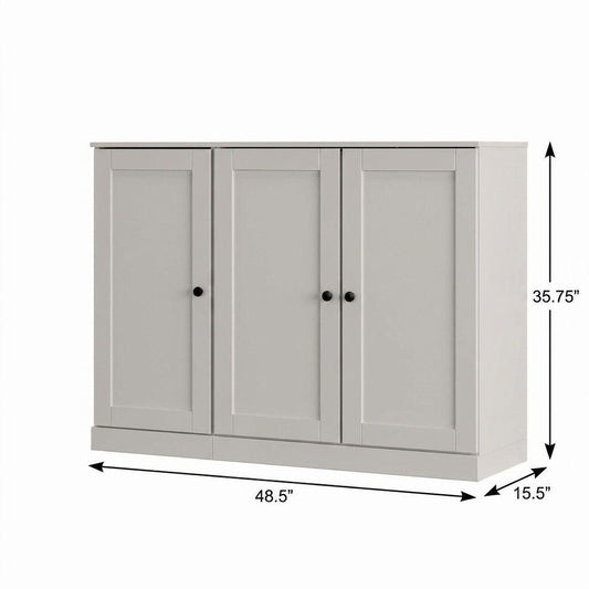 Off White 30 Solid WoodShoe Storage Cabinet