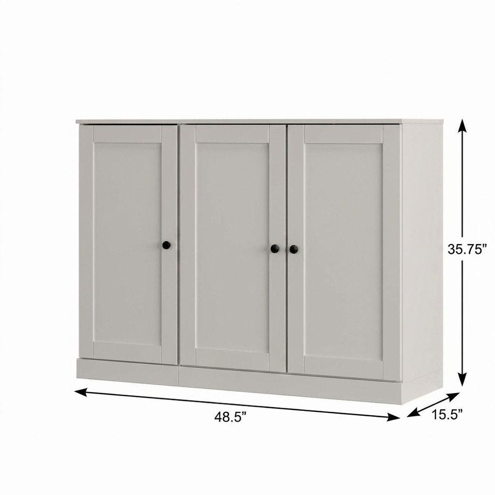 Off White 30 Solid WoodShoe Storage Cabinet HomeRoots