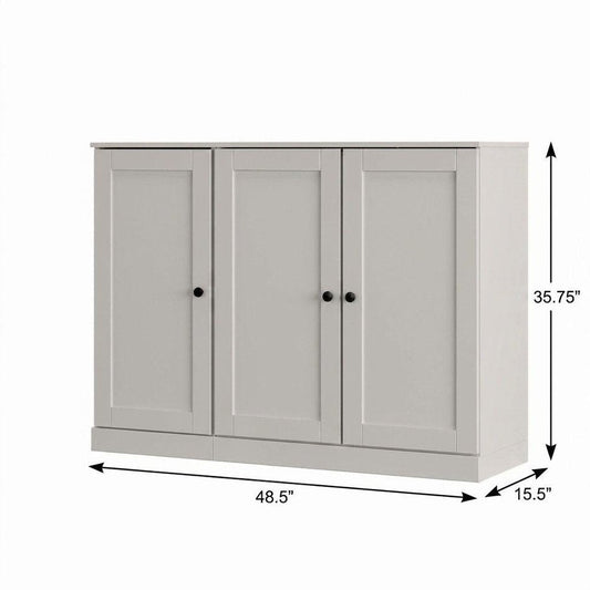 Off White 30 Solid WoodShoe Storage Cabinet