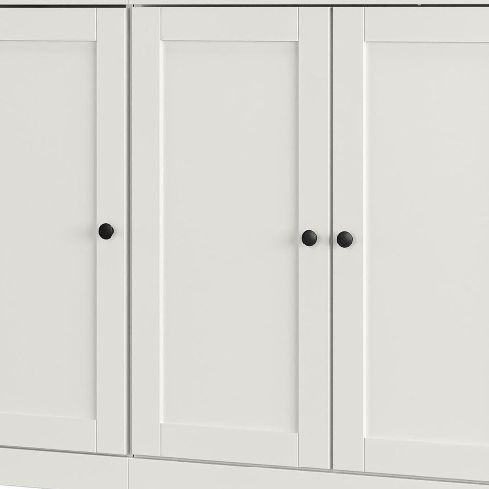 Off White 30 Solid WoodShoe Storage Cabinet