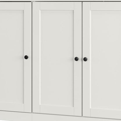 Off White 30 Solid WoodShoe Storage Cabinet