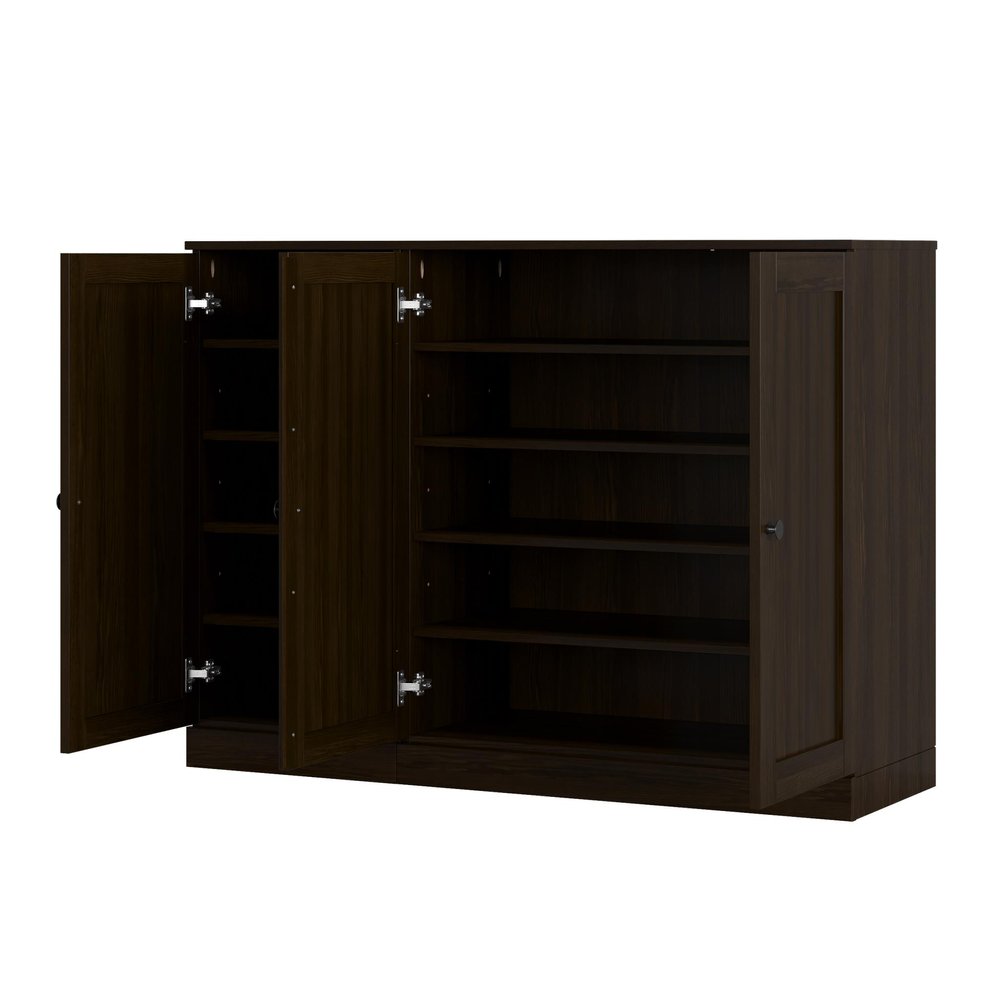 Espresso 30 Solid WoodShoe Storage Cabinet — view 2