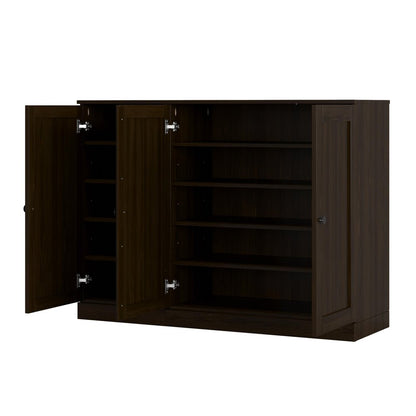 Espresso 30 Solid WoodShoe Storage Cabinet HomeRoots