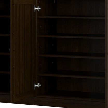 Espresso 30 Solid WoodShoe Storage Cabinet