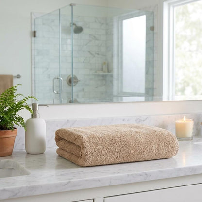 White Turkish Cotton 40" X 70" Bath Sheet HomeRoots
